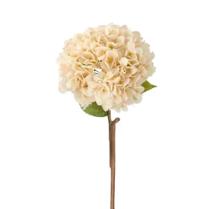 Kunstig Hortensia stilk Aprikos 3-pakning 84 cm