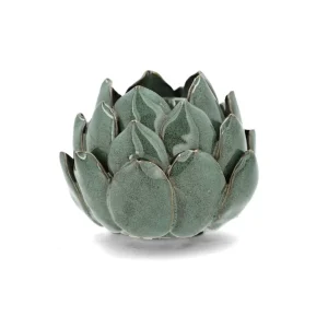 Lysestake/lykt 2-pakning Artisjokk Glaze Ø11x8 cm Grønn