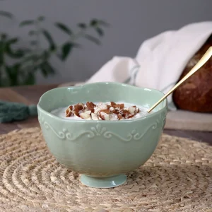 Kjøkkenservise Provence Müslibolle 4-pakning H10/Ø14 cm Grønn