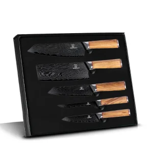 Mokuzai knivsett 5 deler