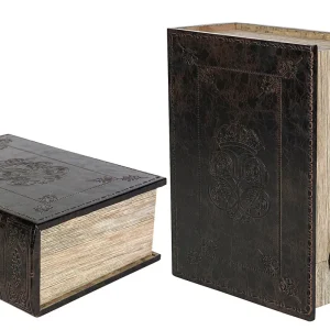 Vinställ Boklåda Vinbox Läder 30x23x11,5cm HH