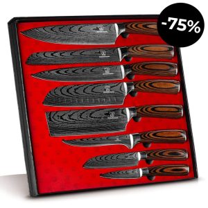Akarui Knivsett Premium 8 deler
