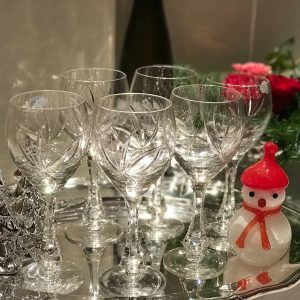 6 stk Hvitvinsglass i Nordic Rose serien