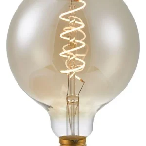 LED E27 Globe Spiral G125 140lm Dimbar Amber