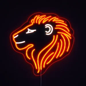 Løve Neonskilt