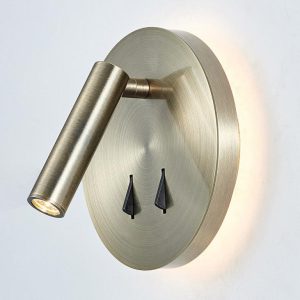 Nelly LED Vegglampe Børstet Messing