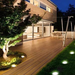 Solcelle LED Markspot – 4 LED Med Spyd
